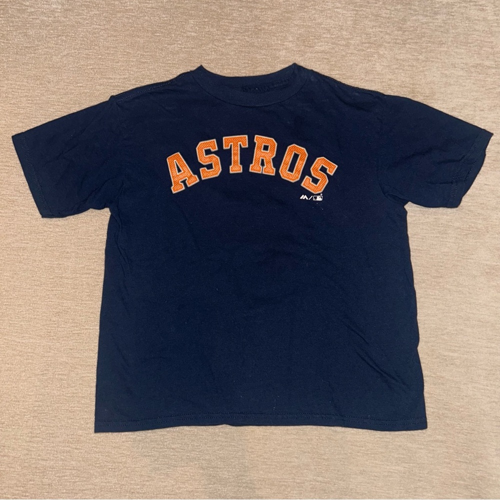 Houston Astros Tshirt Bergman - Kids Size 7